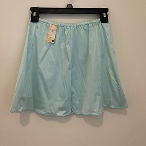 Vintage Mint Greet mini slip skirt size M